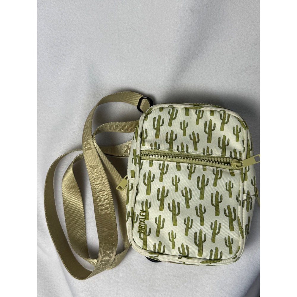 Brixley Crossbody Bag Cactus Print Cream Green‎ Mini Messenger Belt Bag Travel